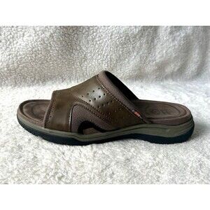 Earth Spirit Gelron Cushion Slide Sandals Mens 13 Brown Comfort Casual